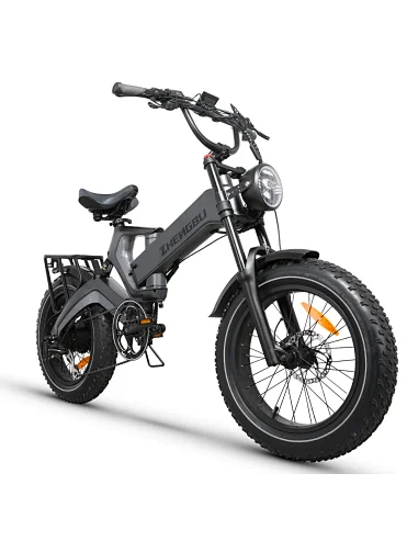 ZHENGBU K6F 20" electric bike e bike / Magnesium frame 1000W 48V folding electric bicycle /8 speed fat tire electric bike