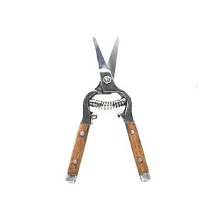 S02032008 8'' HQ Hand Tools classic wooden hand Garden Shears Hand Pruner