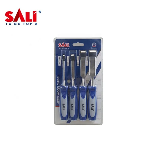 SALI Brand S07026025 6/12/19/25MM High Quality Cr-v Material Plastic Handle Wood Chisel Set