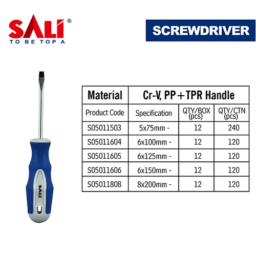 SALI High Quality + - TPP Handle Screwdriver