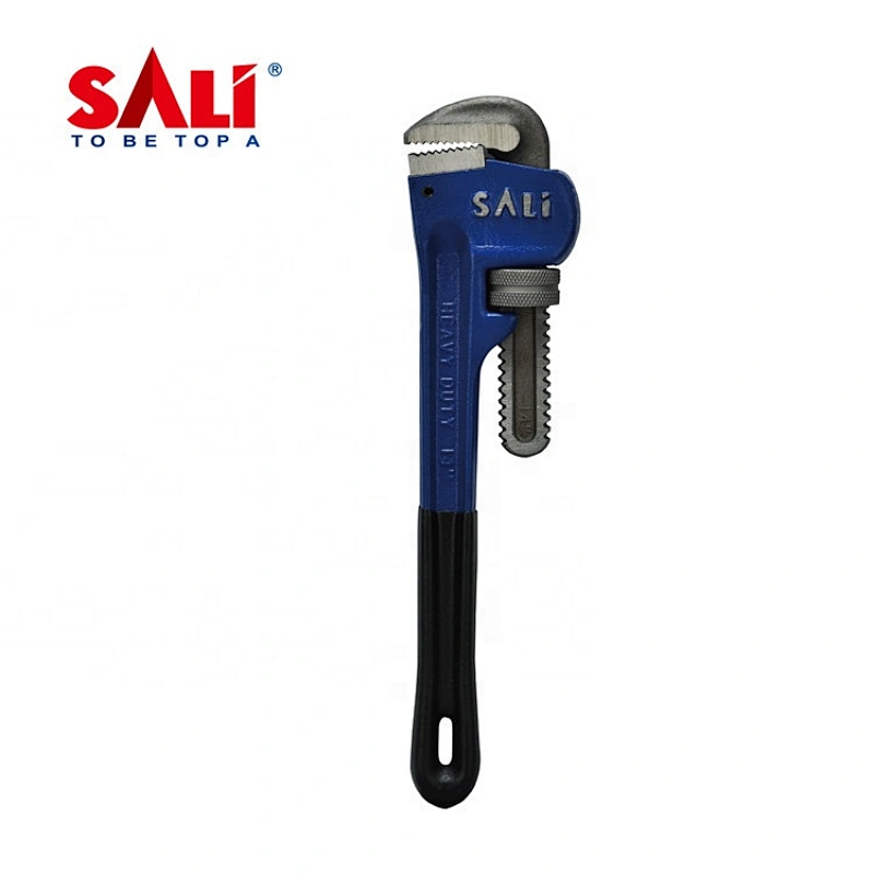 8'' China Factory Price Heavy Duty Pipe Wrench with Rubber Grip