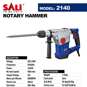 SALI 2140 1250W Rotary Hammer Corded Electric Electric Demolition Hammer