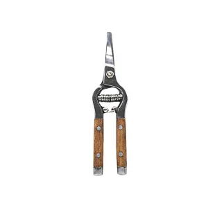 S02032008 8'' HQ Hand Tools classic wooden hand Garden Shears Hand Pruner