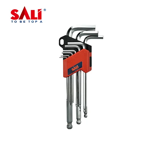 SALI High Quality CR-V 9 pcs Hex Key Wrench Set