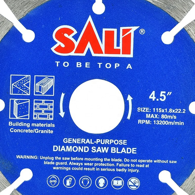 4.5 inch 115*1.8*22.2mm Cold Press Segmented Diamond Saw blade for granite