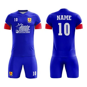 China Supplier 100% Polyester Cheap Custom Soccer Uniforms For Teams