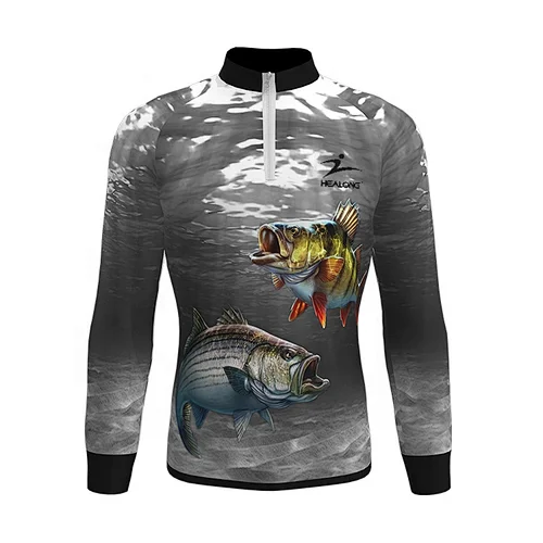 High quality mens fishing shirt wholesale sport jersey sport clothes custom fishing wear