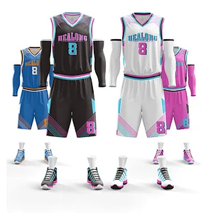 Made-in-China Basketball Jerseys Color Purple Berries Basketball Uniforms Jersey