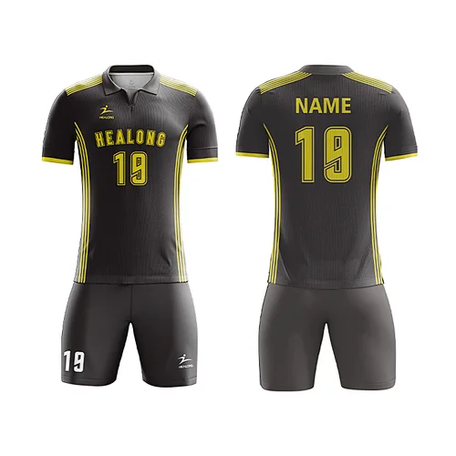 Latest Sublimated Football jersey Customized Cheap Soccer uniform Sets Factory line
