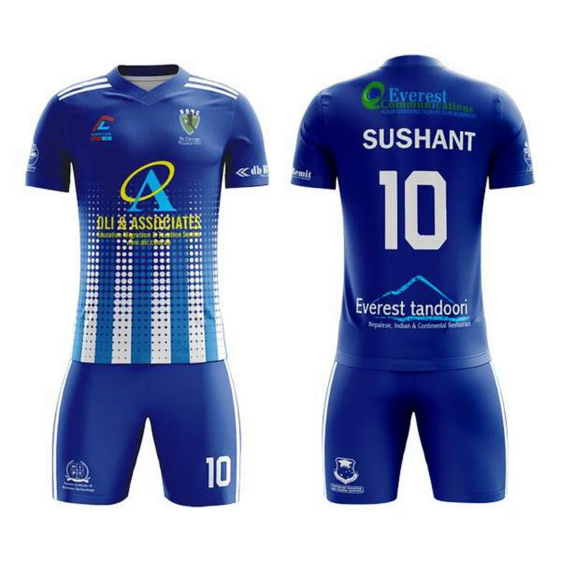 China Supplier 100% Polyester Cheap Custom Soccer Uniforms For Teams