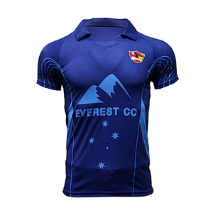 Quick Dry Sublimation Print Sport Jersey Wholesale Polo Shirt Custom Men Cricket Jerseys Design