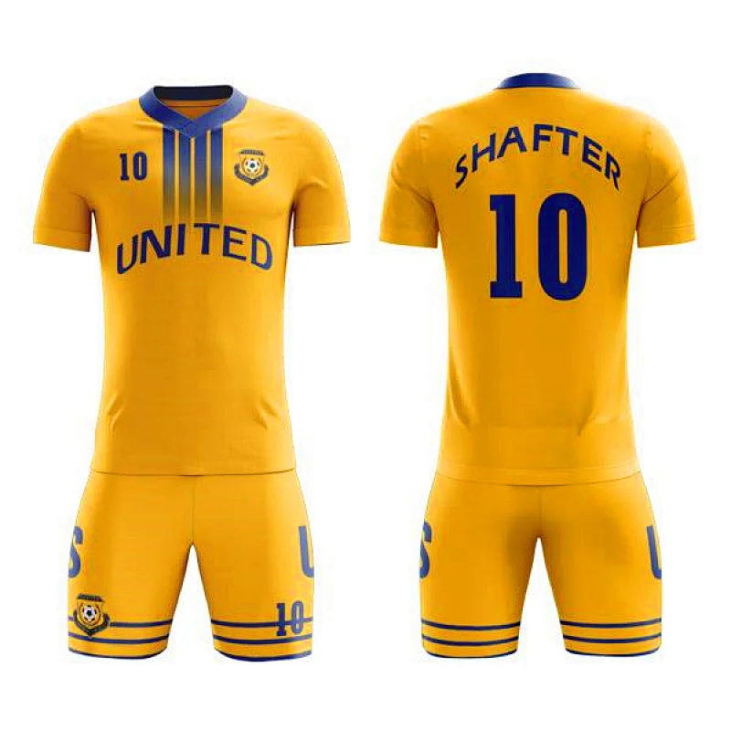 China Supplier 100% Polyester Cheap Custom Soccer Uniforms For Teams
