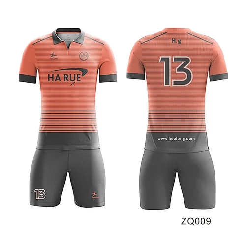New Season Soccer Suit Sublimation Custom Print No Fading  Soccer Jersey