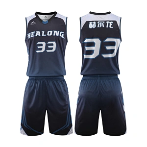 Cheap Wholesale Reversible Basketball Jersey Color Red Black Basketball Uniform Design For Men