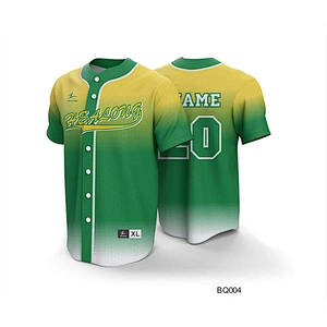 Newest Fashion Color Gradient  Design  Baseball Jersey Suit Multicolor Baseball Jersey