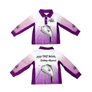 100% Polyester Latest Design Fishing Apparel Sport Jersey Custom Fishing Shirts