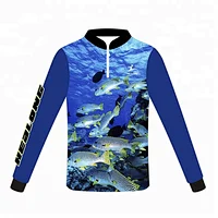 Custom Alibaba Quick Dry Sublimation Kids Fishing Shirt Jersey Wear