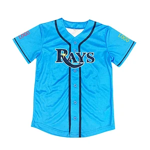 Baseball Jersey Blue Cheap Baseball Shirts