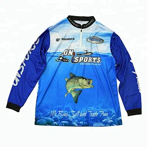 Wholesale Sublimated Fishing Jerseys Fishing Shirts