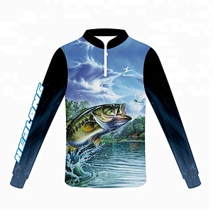 Wholesale Man Fishing Sports Wear Vented Uv Protection Jersey Fishing Shirts