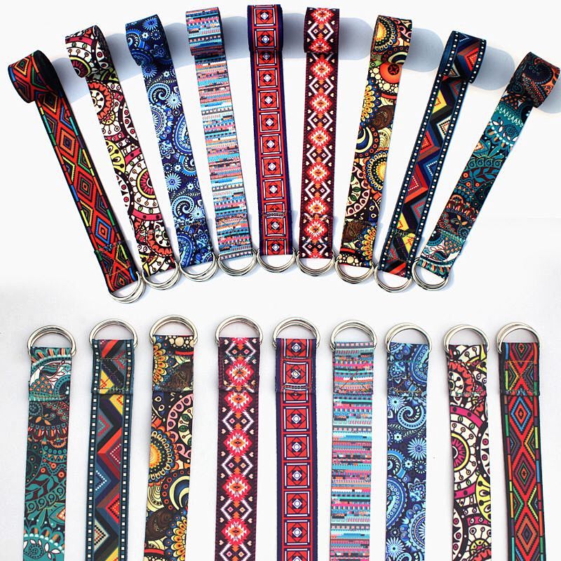 Yoga strap for stretching