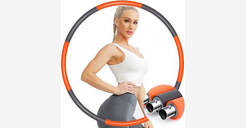 Weighted Hula Hoop Exercise Fitness Abs 1.2kg 1.5kg Foam Padded Workout Hoop