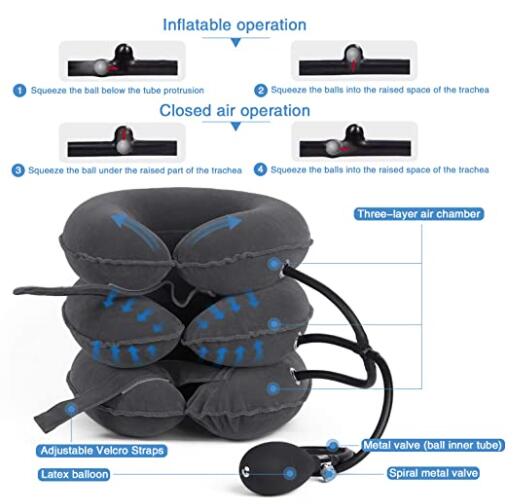 inflatable neck pillow
