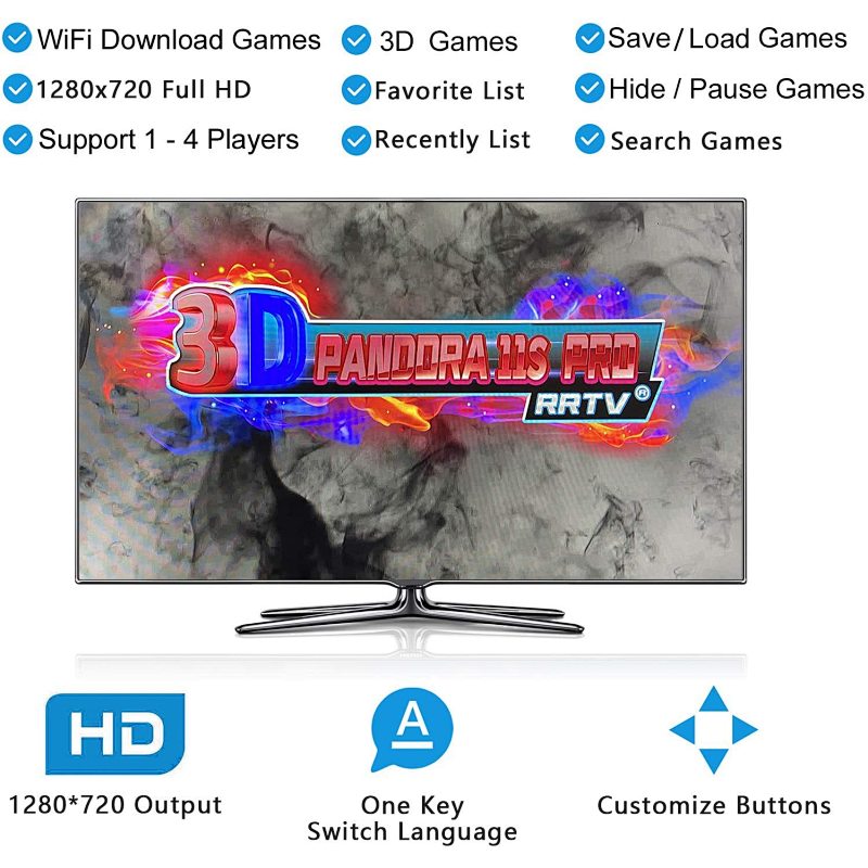 Pandora Box 30S Bluetooth Game Console for PC & Projector & TV