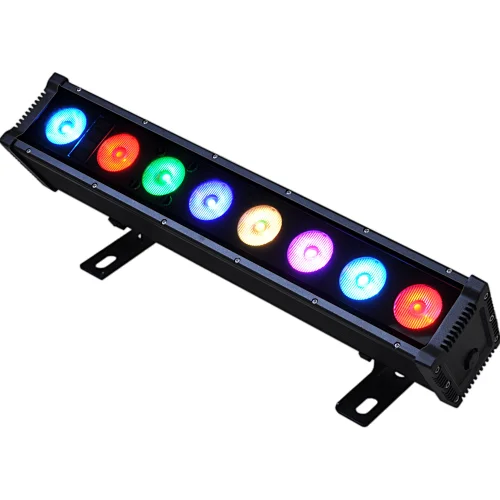 8*15W IP65 Disco RGBW 4in 1 wall washer with dot matrix and  touch screen