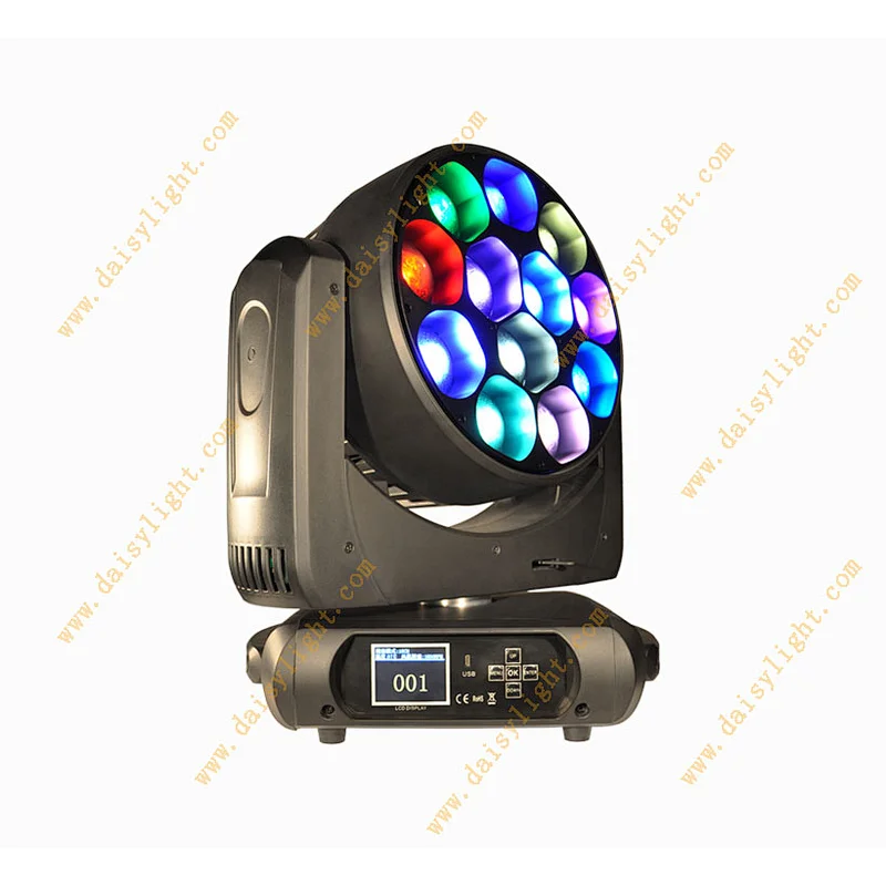 Best price 12x40w rgbw led wash zoom moving head light