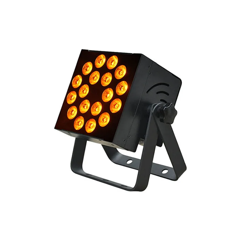 18*12w High Power Led Indoor Quality Rgbaw Uv Color Mixing Flat Par Light
