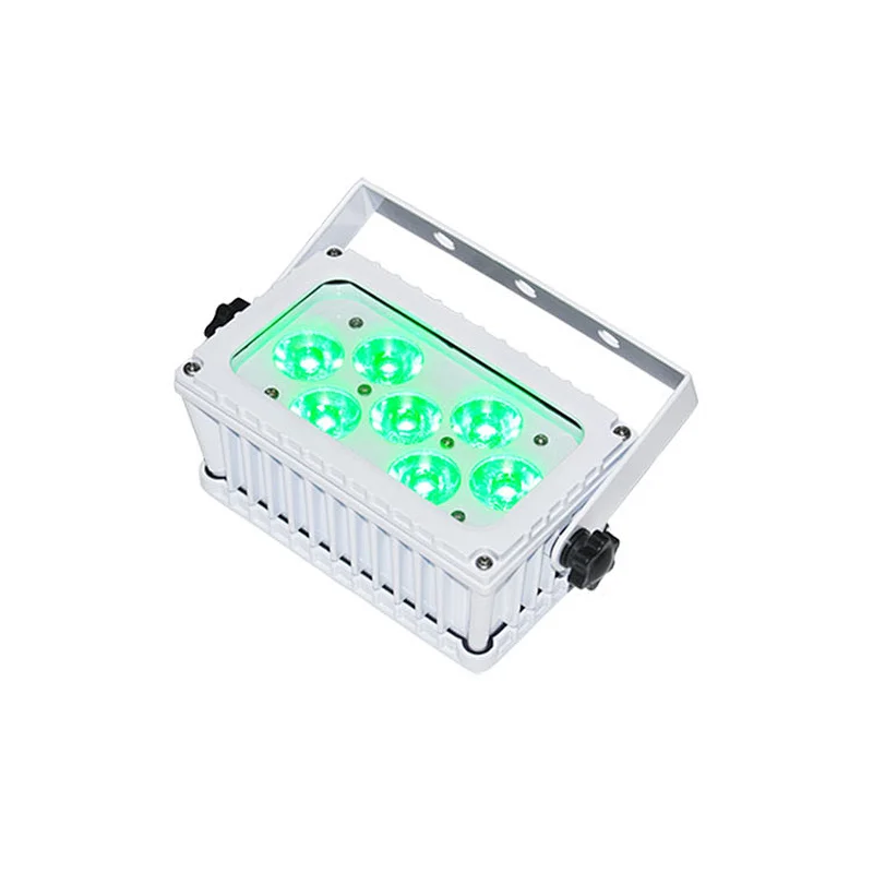 7x30W RGB 3 in 1 outdoor white housing washer LED Bar Light LED Wall Washer