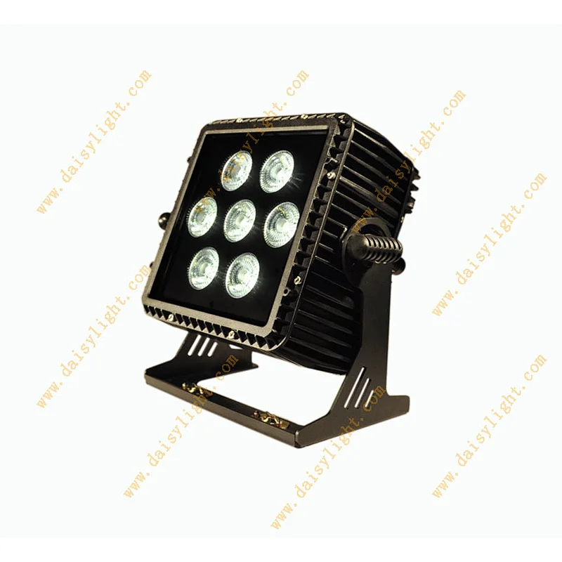 Christmas show Outdoor led square stage light with battery