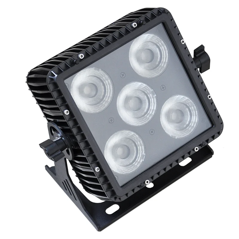 DMX512 Waterproof LED Flat Par Can StageLight RGBWA UV Lemon 7 IN 1 IP65