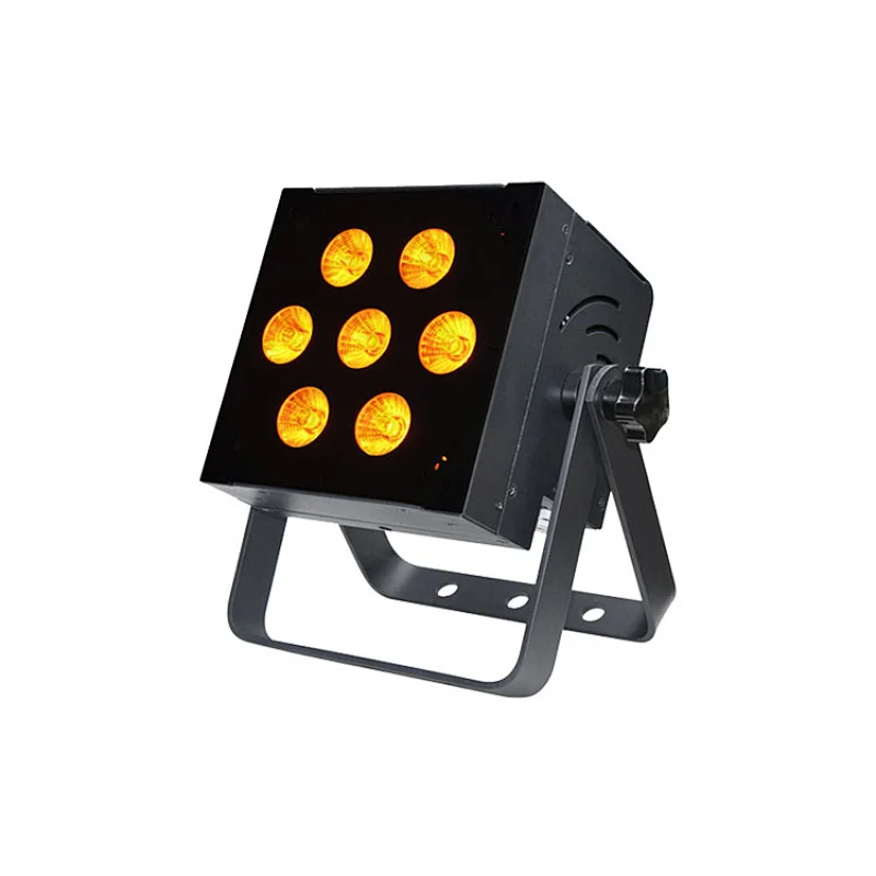Square shape indoor 6 in 1wireless led par dj lighting with battery