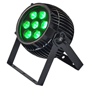 LED rechargeable par can 7pcs*12W RGBWAWUV 6-in-1