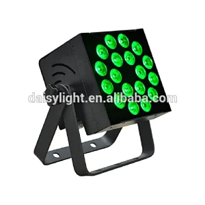 DMX Indoor Led Flat Par Stage Light RGBWA 18x10W 5-in-1IP20