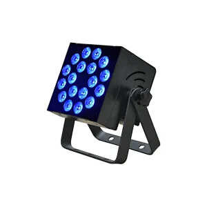 18*12w High Power Led Indoor Quality Rgbaw Uv Color Mixing Flat Par Light