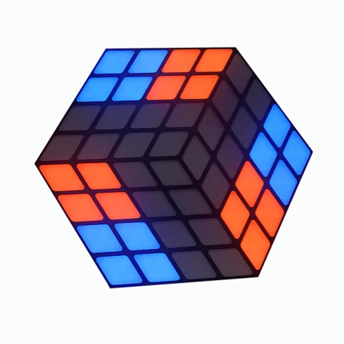 DMX LED rubik cube light