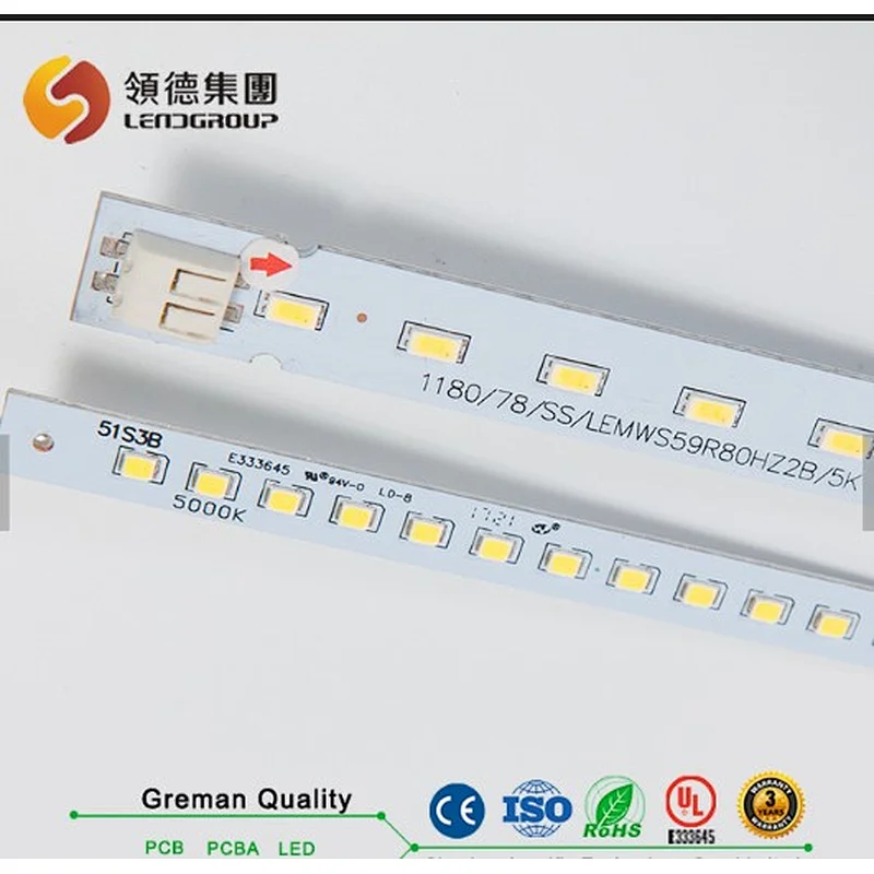 Aluminum PCB Vendor for t8 LED Tube Light PCB 4ft 1200mm 23W 24S5P 120pcs smd 2835