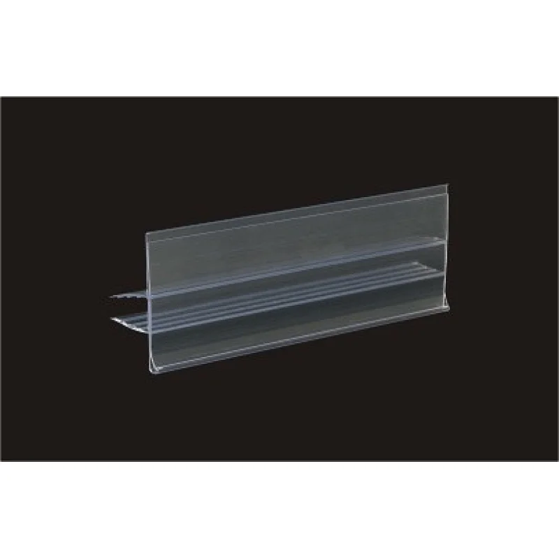 Transparent shelf data strips price tag channel for supermarket