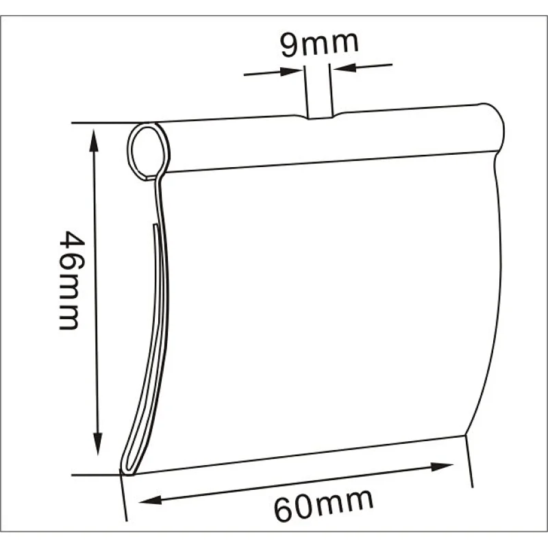 Retail flip price label tag holder