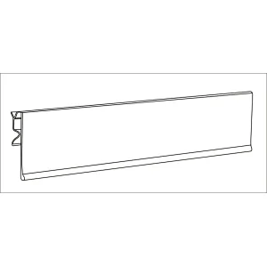 Supermarket pvc extruded shelf price tag holder - Ningbo Tianjie