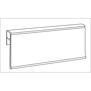 Price Tag Label / Plastic Label Holder For Wire Shelf