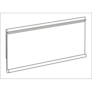 Extruded Flat Shelf Data Strips Price Label Holder
