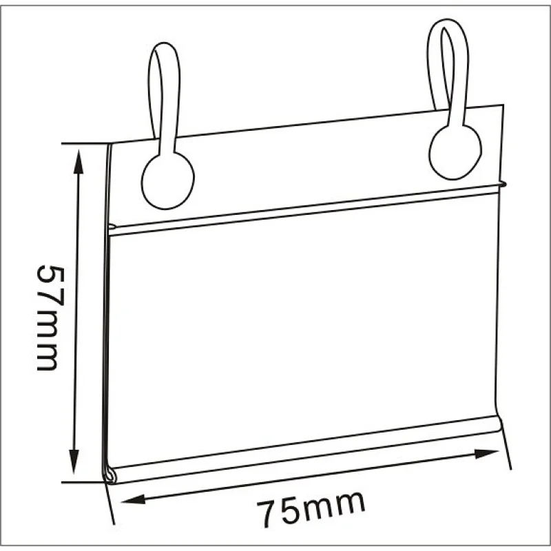 flip price label tag holder data strip