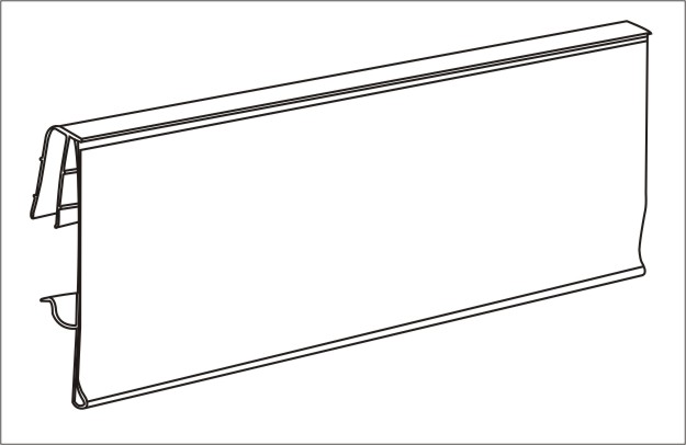 Supermarket shelf data strip for price tag Ningbo Tianjie
