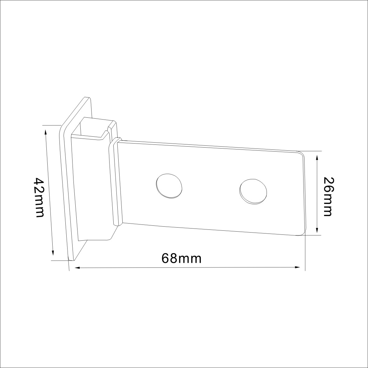 plastic corrugated shelf support clips-A