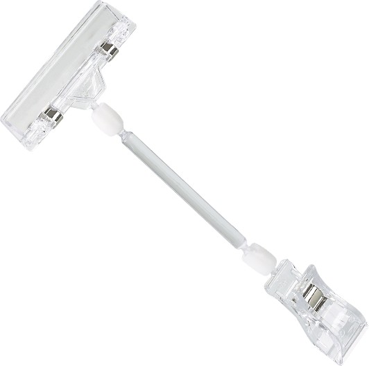 Plastic Merchandise Rotatable Pop Clip Sign Holder