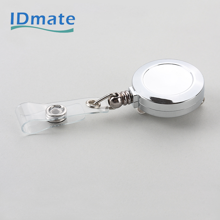 retractable badge reel with chrome plating